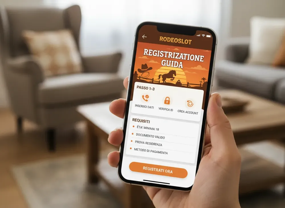 Rodeoslot registrazione guida passo passo e requisiti